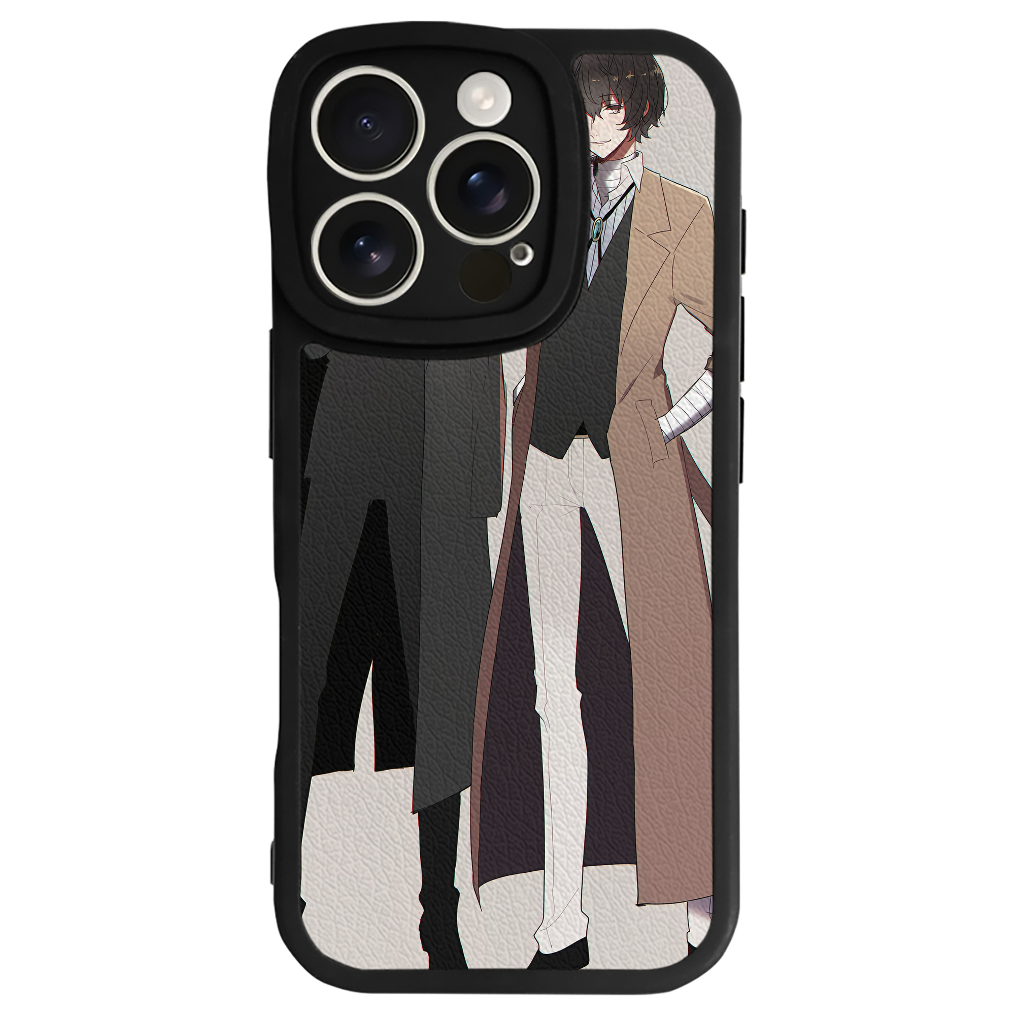 （画像用） 文豪ストレイドッグス Bungo Stray Dogs 【iPhone 16シリーズ対応】シリコンスマホケース（レザー調） 材質：シリコン